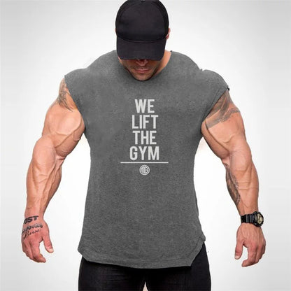 New Brand Clothing Bodybuilding Fitness Men's Vest Sexy Summer Cotton Sleeveless Tank Top gyms men undershirt tanktops