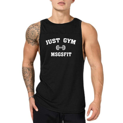 Just Gym Brand Clothing Bodybuilding Tank Top Men Cotton Casual Sleeveless Shirt Fitness Vest Workout Sportswear Fashion Tanktop