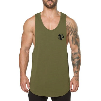 Muscleguys Brand mens stringer tank tops fitness singlets canotte bodybuilding shirt gyms Clothing for man tanktop hombre