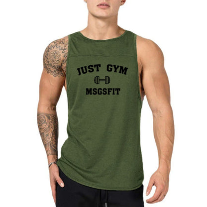 Just Gym Brand Clothing Bodybuilding Tank Top Men Cotton Casual Sleeveless Shirt Fitness Vest Workout Sportswear Fashion Tanktop