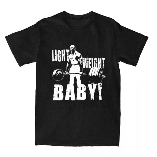 Lightweight Baby Ronnie Coleman Men Women T Shirts Bodybuilding Fitness T Shirt Cotton O- Neck T Shirt Large Size T shirt