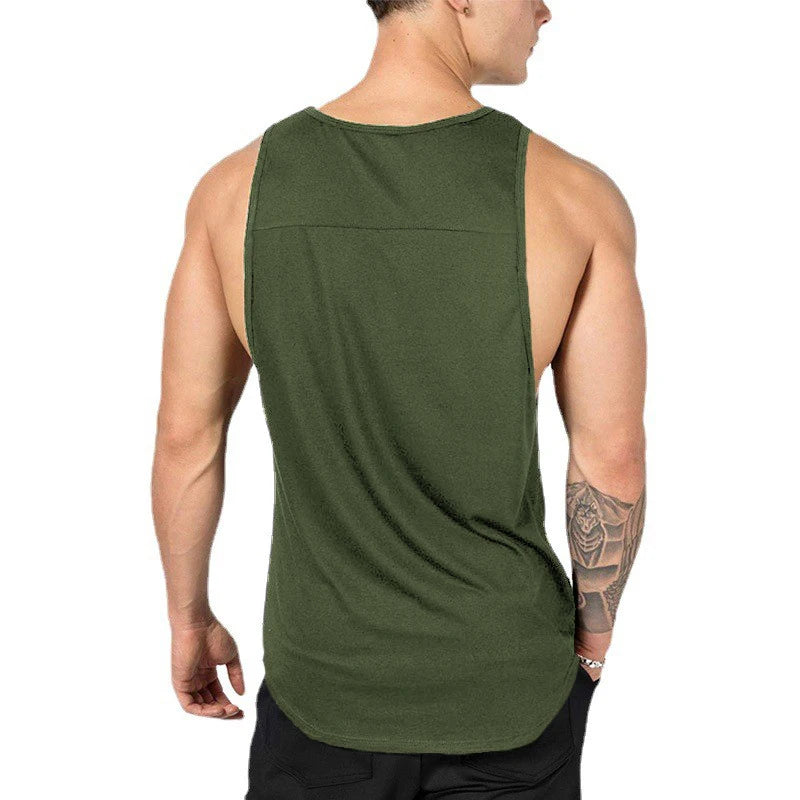 Just Gym Brand Clothing Bodybuilding Tank Top Men Cotton Casual Sleeveless Shirt Fitness Vest Workout Sportswear Fashion Tanktop