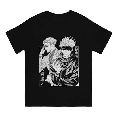 Kento Nanami Satoru Jujutsu Kaisen Anime T Shirt Gothic Crewneck TShirt Harajuku Clothing Polyester