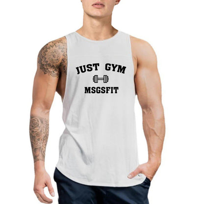 Just Gym Brand Clothing Bodybuilding Tank Top Men Cotton Casual Sleeveless Shirt Fitness Vest Workout Sportswear Fashion Tanktop