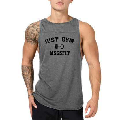 Just Gym Brand Clothing Bodybuilding Tank Top Men Cotton Casual Sleeveless Shirt Fitness Vest Workout Sportswear Fashion Tanktop