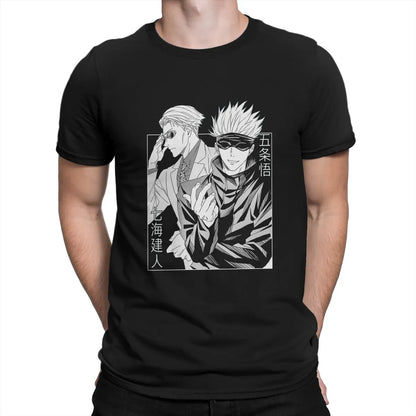 Kento Nanami Satoru Jujutsu Kaisen Anime T Shirt Gothic Crewneck TShirt Harajuku Clothing Polyester